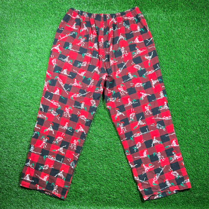 Supreme Hanes Red Holiday Pajama Pants (2025) Size Medium USED x16734