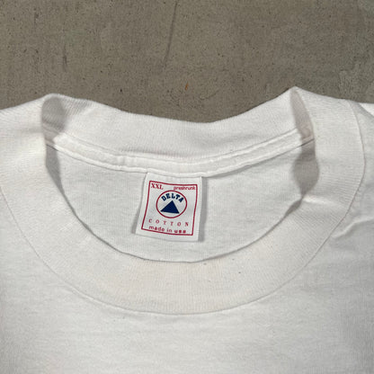 1990s Jesus On The Cross In His Mind White Tee Size XXL USED v19336