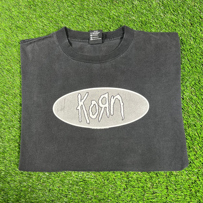 1998 Korn 1st Amendment Black Tee Size XL USED v17172