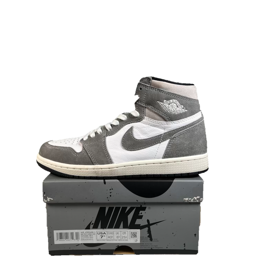 Jordan 1 High Washed Black (2023) Size 7.5 USED s23412