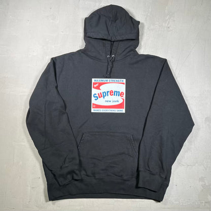 Supreme Shine Black Hoodie (2021) Size Large USED x18943