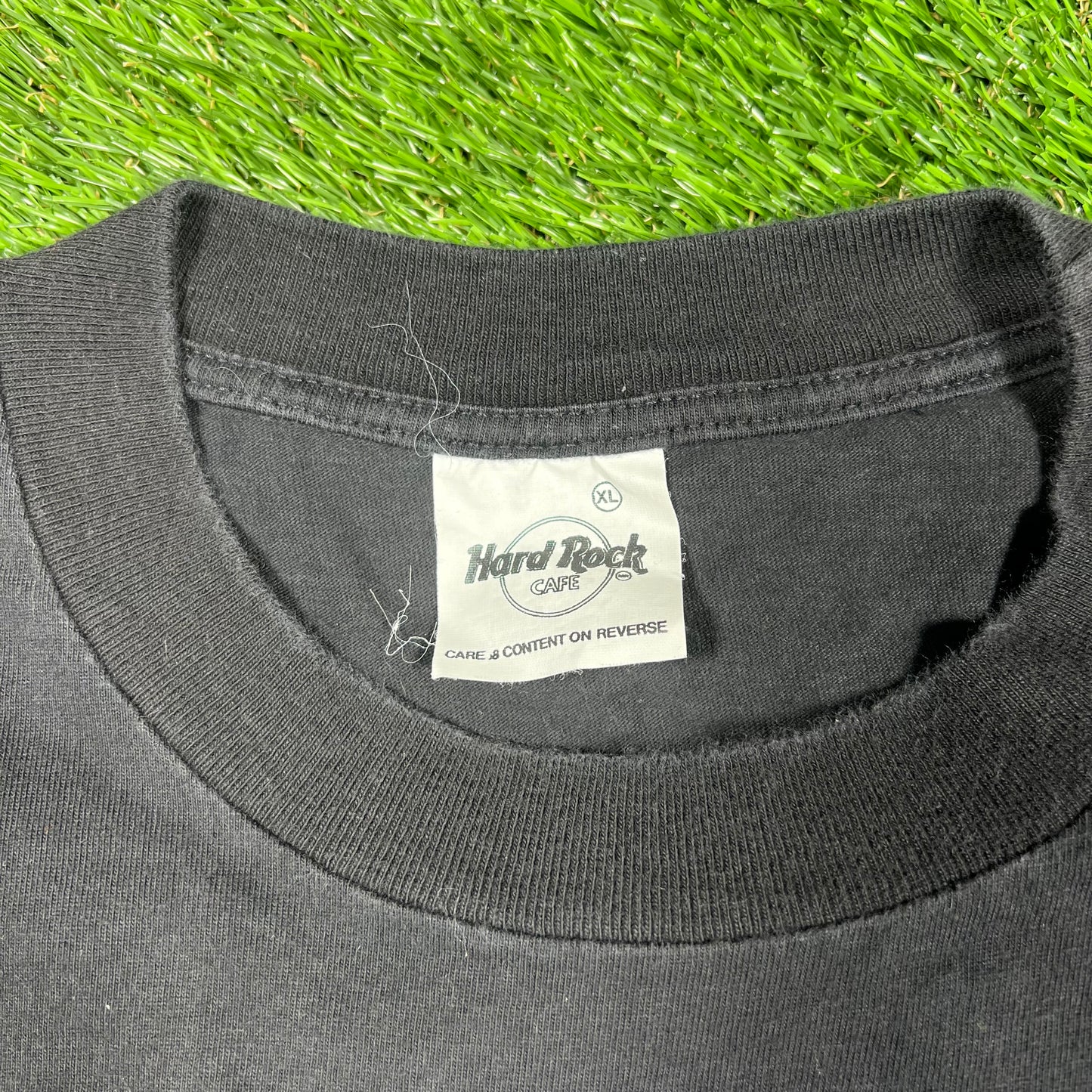 1990s Hard Rock Cafe Cancun Black Tee Size XL USED v17321