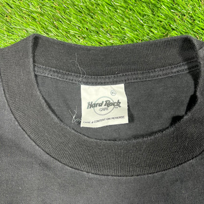 1990s Hard Rock Cafe Cancun Black Tee Size XL USED v17321
