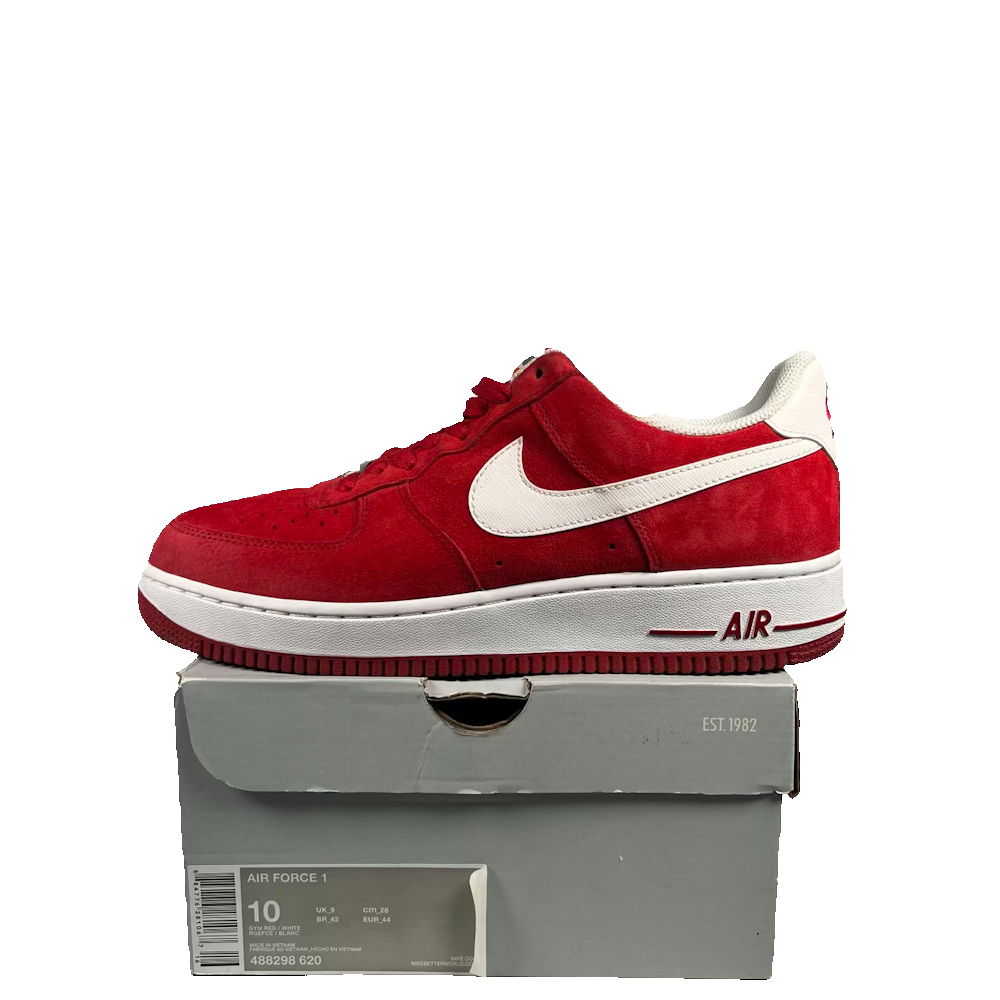 Nike Air Force 1 Low Gym Red White (2017) Size 10 USED s23772