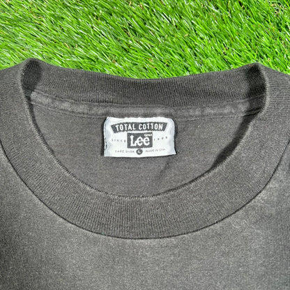 1995 James Bond 007 Golden Eye Promo Black Tee Size Large USED v18036