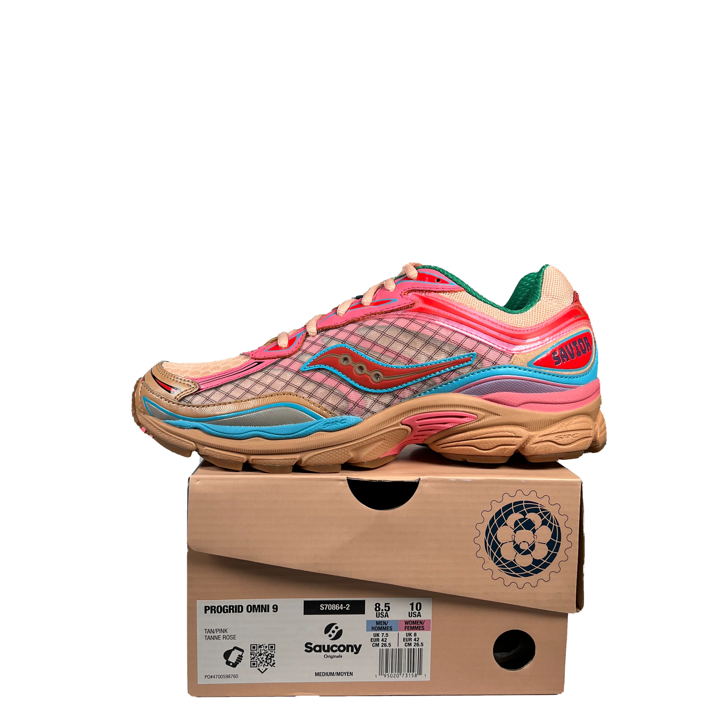 Saucony Progrid Omni 9 Jae Tips To Do List Tan (2024) Size 8.5 NEW s20465