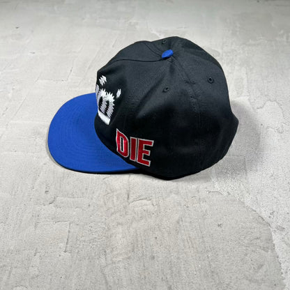 HMDD Chim "Don't Die" Black/Blue Snapback Hat NEW x18929