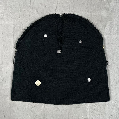GreedyUnit Black Screw Beanie USED x18396