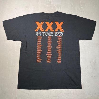 1999 Godsmack US Tour Black Tee Size XL USED v19429