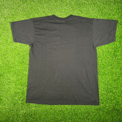 Y2K Ya Sure Ya Betcha Black Tee Size Large USED v17625