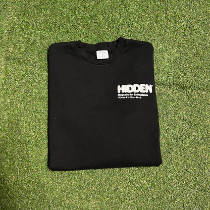 Hidden HY Magazine for Enthusiasts Black Crewneck Size Small USED x13495
