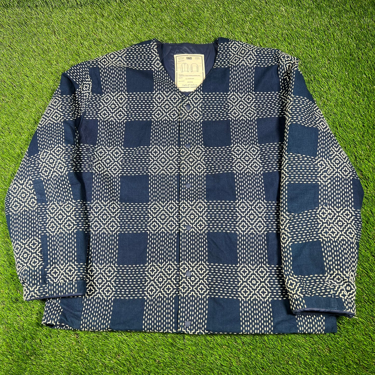 Kith Indigo Winfield Quilted Liner Nocturnal Size Large USED x14689