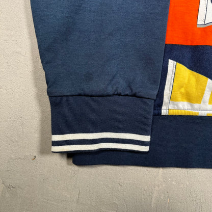 Polo Ralph Lauren Flag Half AOP Crest Zip Up Size XL USED v18942