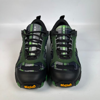 Sicko Eric Emanuel Green Plaid Hiking Boots (2026) Size 5 NEW s23472