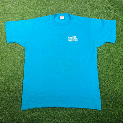 1990's A&S Auto Body Blue Tee Size XL USED v17428
