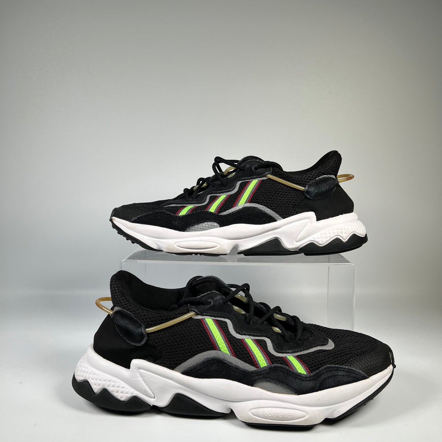 Adidas Ozweego Core Black Solar Green (2019) Size 10 USED s19483