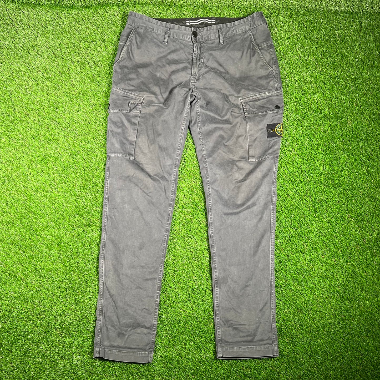 Stone Island Cargo Washed Grey Pants Size 34 USED x15441