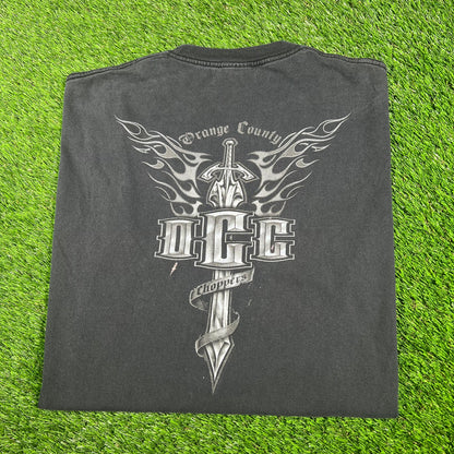 Y2K Orange County Choppers "OCC" Black Tee Size Large USED v17054