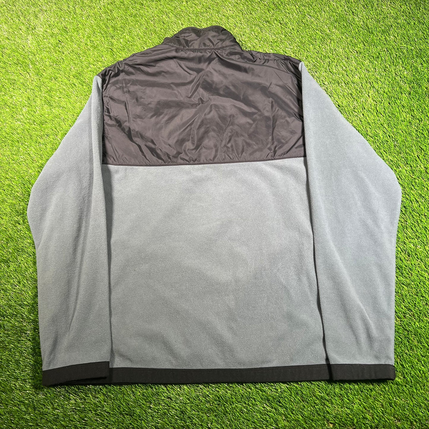 Y2K Nike Black/Teal Half Zip Fleece Size XXL USED v17997