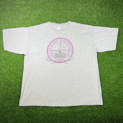 2006 "Fuck You University" Grey Tee Size XXL USED v16932
