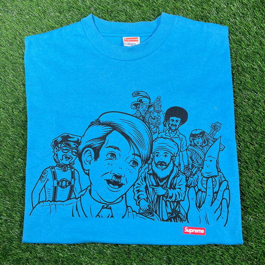 2008 Supreme Sean Sliver Halloween Blue Tee Size Medium USED x14561