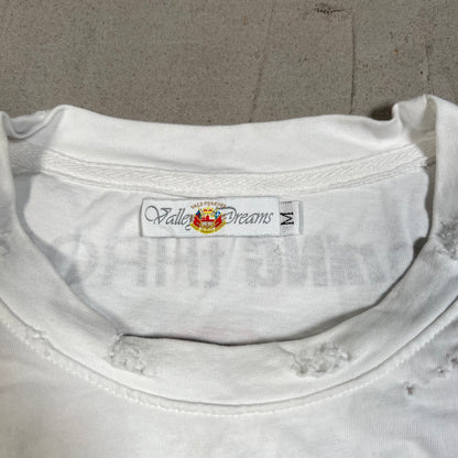 Vale ValeStar Peral Jam White Tee Size Medium USED x17654