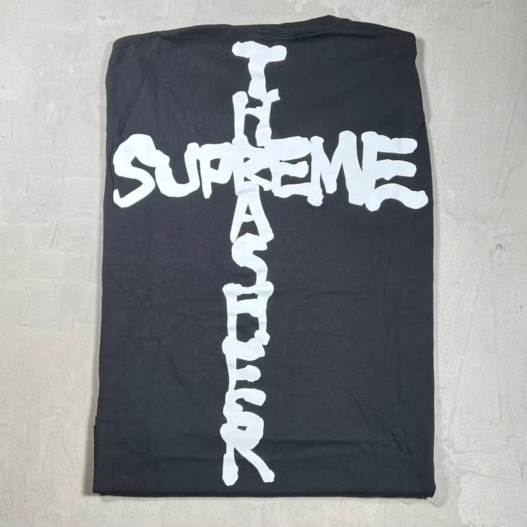 Supreme Thrasher Cross Tee Black (2024) Size Large USED x18525