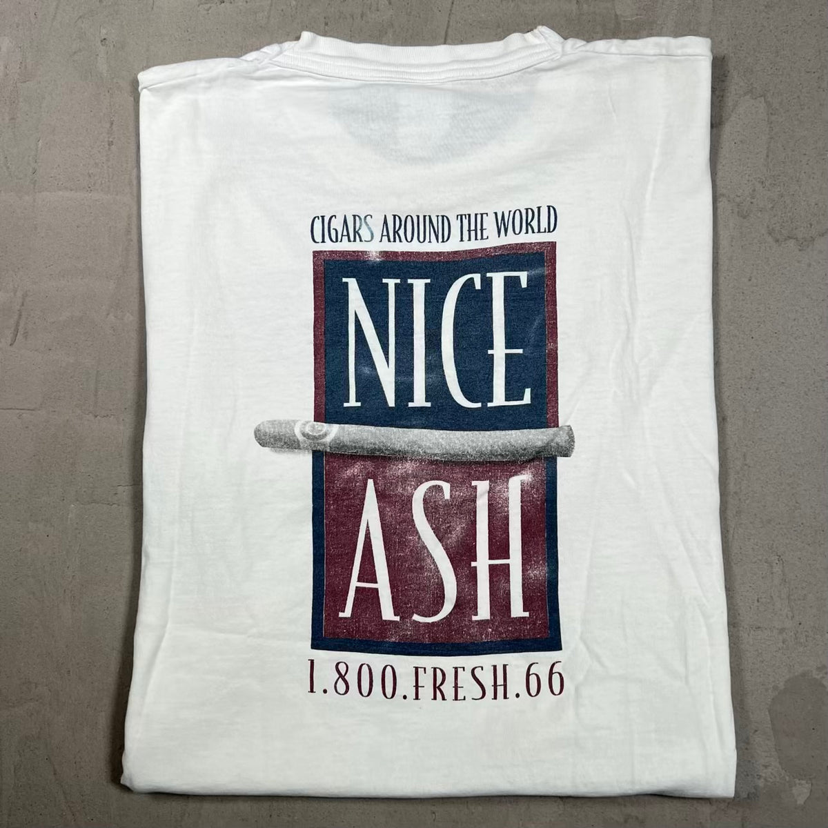 1990s Cigars 1800.Fresh White Tee Size XL USED v20070