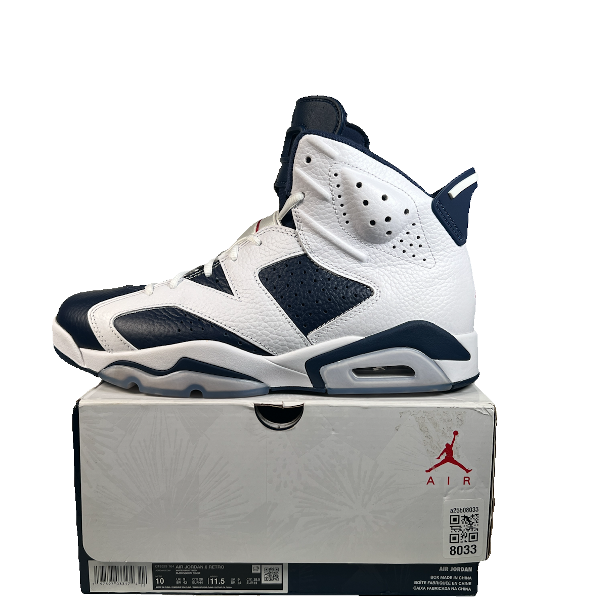 Jordan 6 Olympic (2024) Size 10 USED s22561