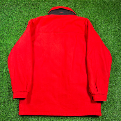 1990s Marlboro Reversible Red/Black Wool Jacket Size Large USED v18570