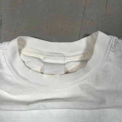 1990's Big Johnson ShotGuns White Tee Size Large USED v18489