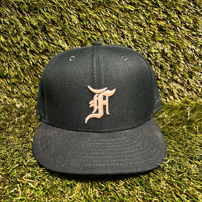 New Era Fear of God FOG White Logo Pine Green Fitted Hat Size 7 1/2 USED x13835