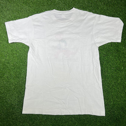 1990 Lawyerasaurus White Humor Tee Size XL USED v17336