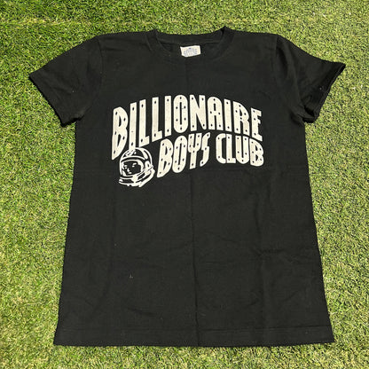 Y2K Billionaire Boys Club BBC White Logo Black Tee Size XS USED x14218