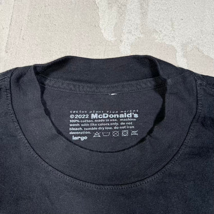 CPFM McDonalds Black Tee Size Large USED x18838