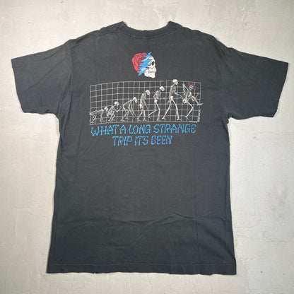 1993 Grateful Dead Evolution of Deadhead Black Tee Size XL USED v5373