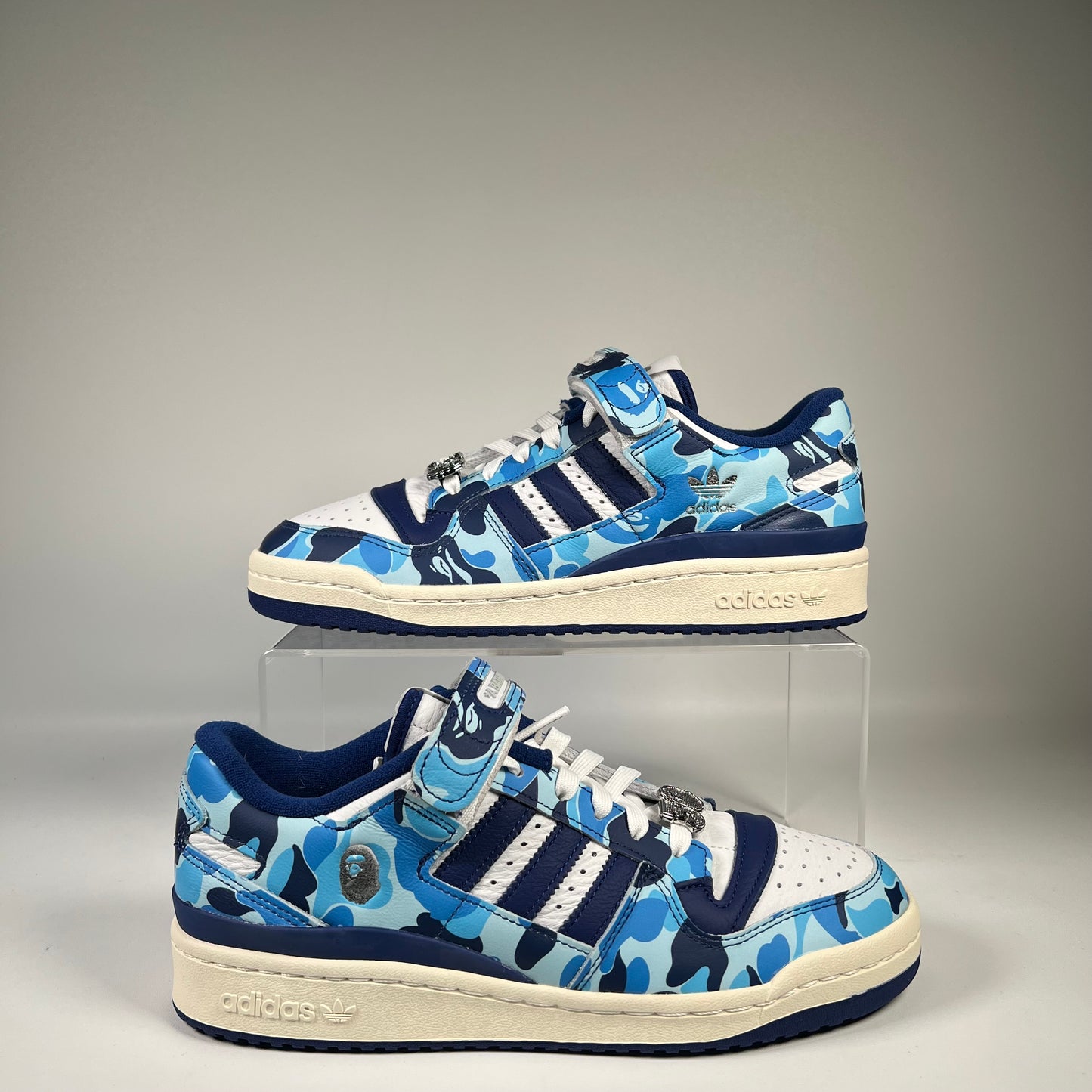 Adidas Forum 84 Low Bape Blue Camo (2023) Size 8 NEW s19622