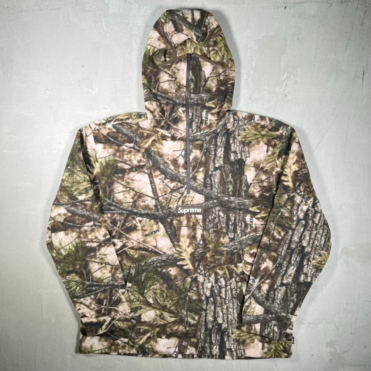 Supreme Polartec Face Mask Half Zip Hoodie Realtree AP Camo (2025) Size XL x18593