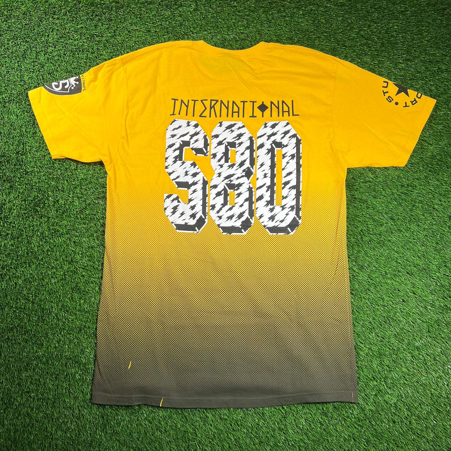 Stussy Yellow International Tee Size Large USED x16455