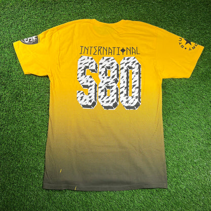 Stussy Yellow International Tee Size Large USED x16455