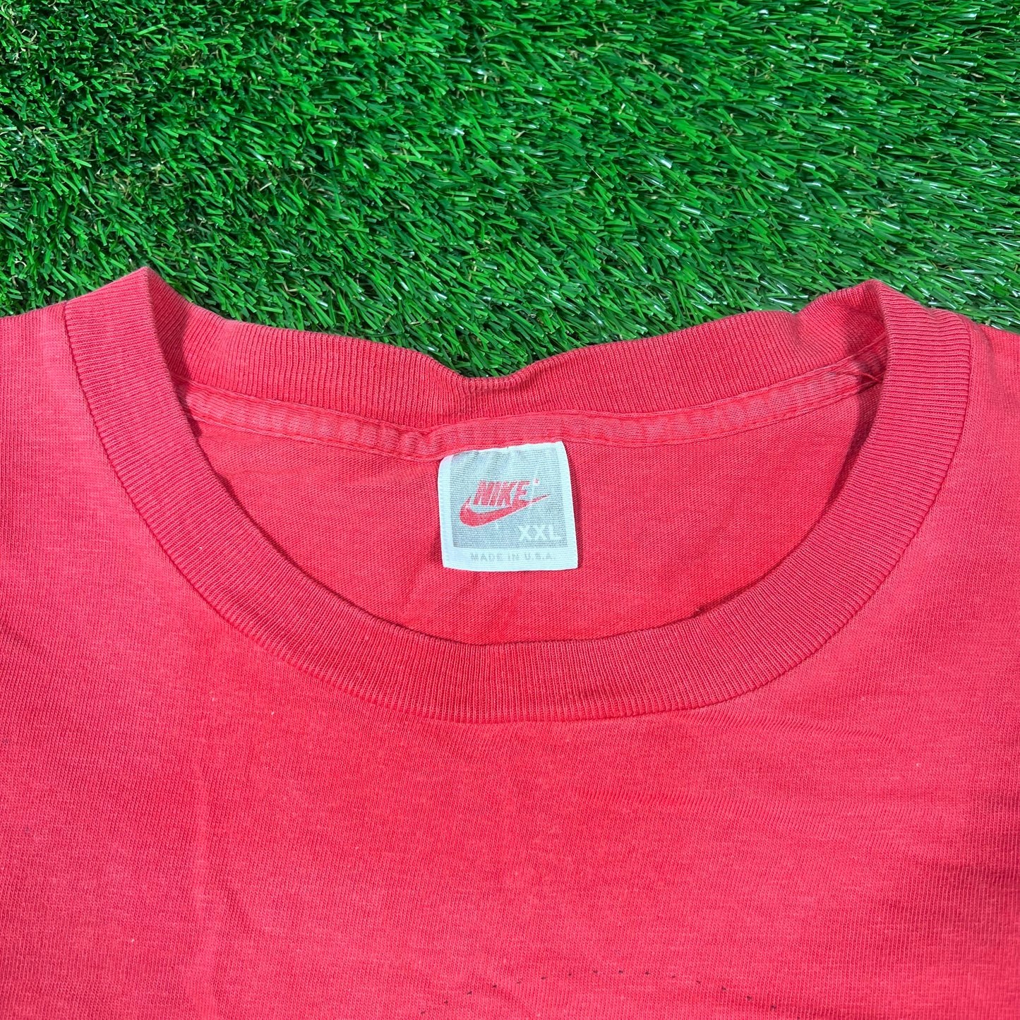 1990s Nike Jordan Defensive Players of The Year Red Tee Size XXL USED v18626
