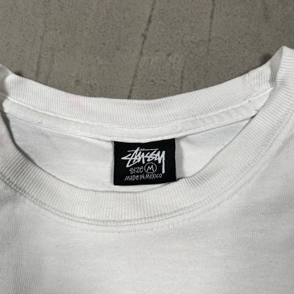 Stussy Eric B & Rakim "Move the Crowd" White Longsleeve Size Medium USED x18403