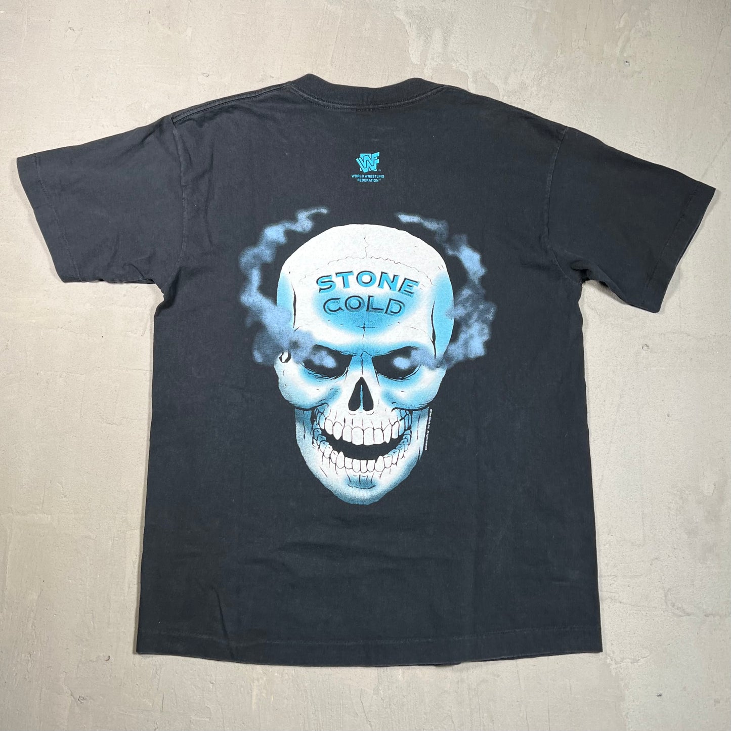 WWF "Austin 3:16" Stone Cold Steve Austin Black Tee Size Large USED v19519