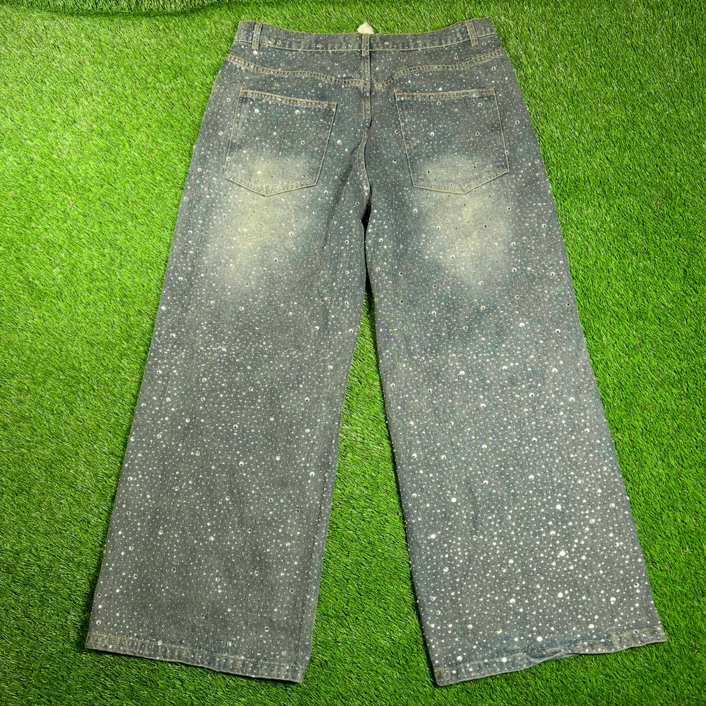 Vale Forever Rain Rhinestone Denim Jeans Size 30 USED x15667