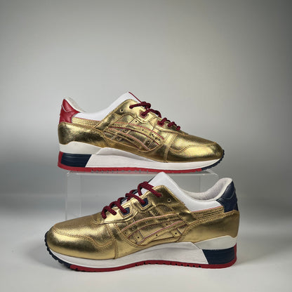 ASICS Gel-Lyte III KFE USA Gold (2014) Size 10 USED S19778