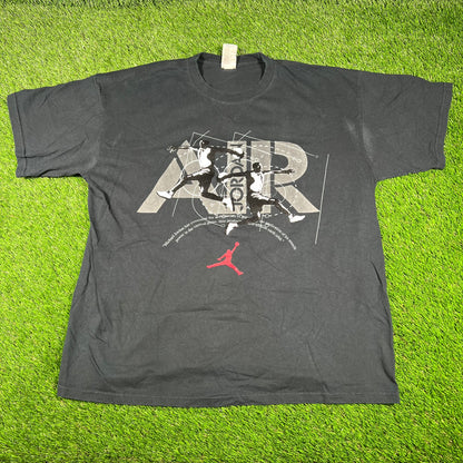 2010s Jordan Michael Jordan Has Overcome Black Tee Size XL USED v16807