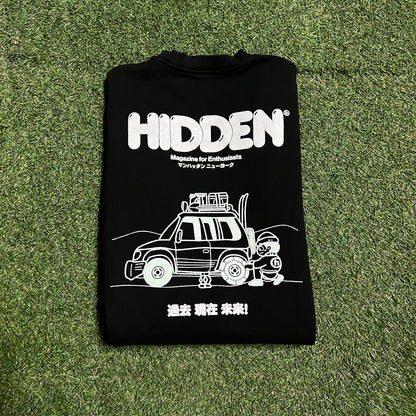 Hidden HY Magazine for Enthusiasts Black Crewneck Size Small USED x13495