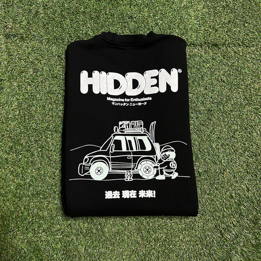 Hidden HY Magazine for Enthusiasts Black Crewneck Size Small USED x13495