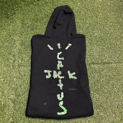 Cactus Jack Playstation Black Hoodie Size Medium USED x13806