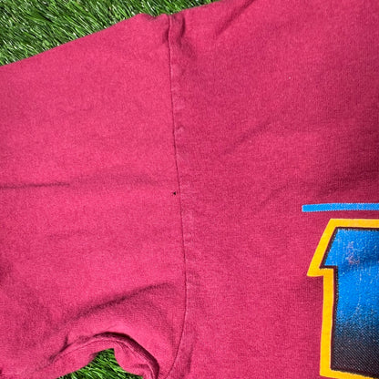 1996 Harley Davidson Magenta "Razor Sharp" Eagle Tee Size Large USED v17582